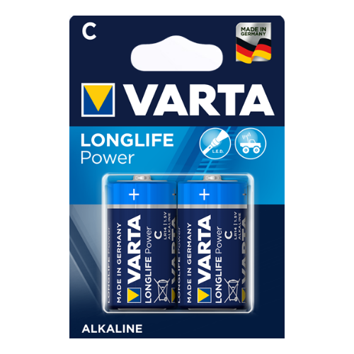 VARTA LONGLIFE POWER C/LR14 - Pack de 2 Piles Alcalines
